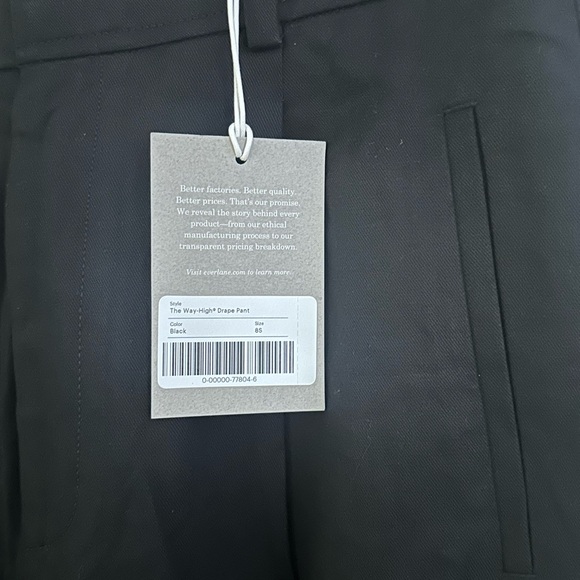Everlane The Way-High Drape Pant 8 Short NWT - Picture 8 of 8